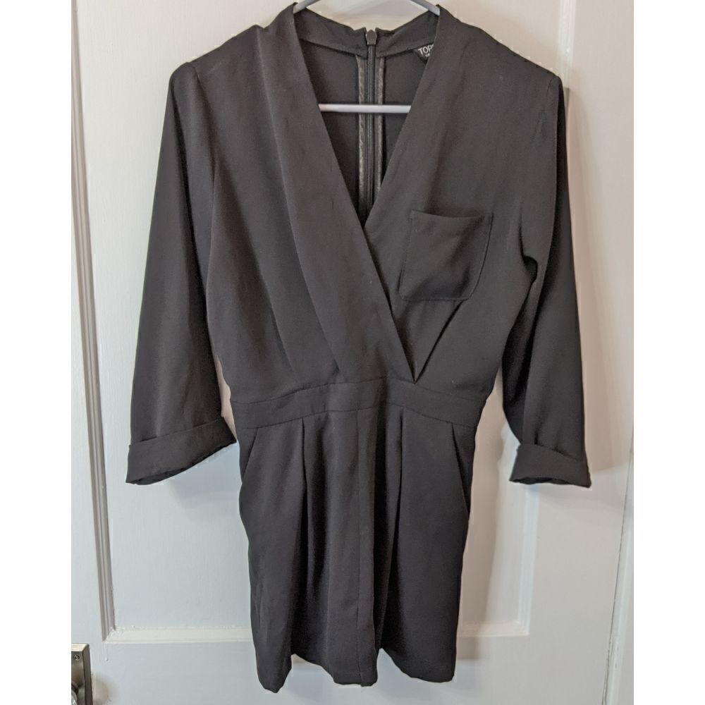 Topshop little black dress with pockets